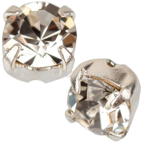 Шатоны в оправе ss 12 Crystal/Silver