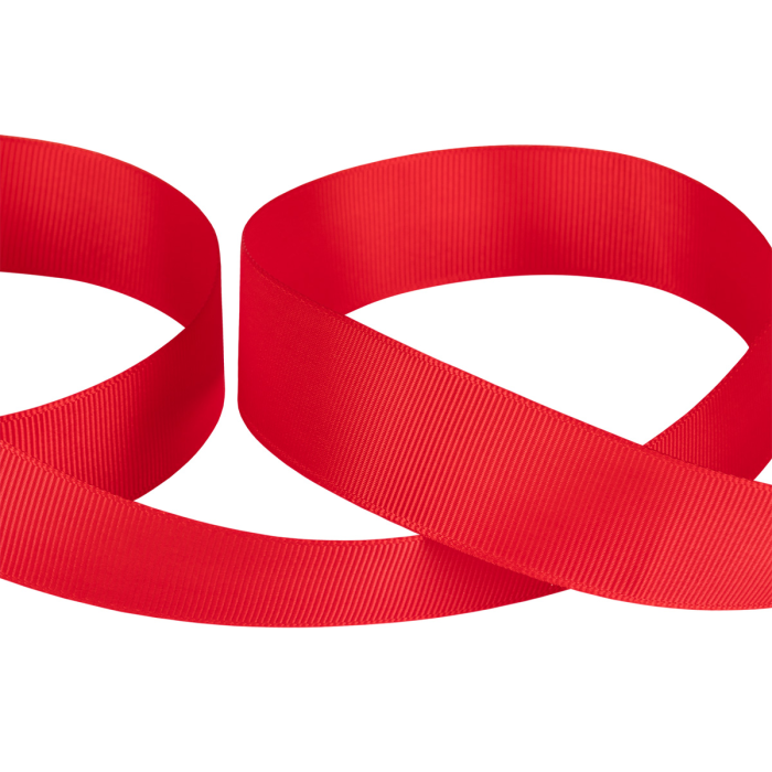 Лента репсовая GR-25 25 мм красная (051)