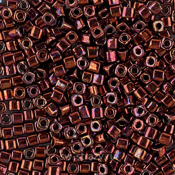 Бисер Cube 1,5 mm #0222 темная бронза