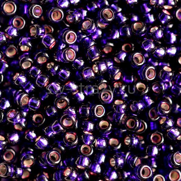 Seedbead Miyuki 15/0 1426 Dyed Silver Lined Dk.Purple