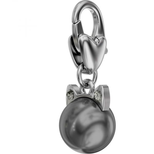 Кулоны 90003 21,5x8 mm Crystal Dark Grey Pearl (001 617) 215 CLASP