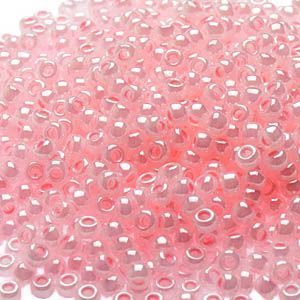 Бисер круглый 8/0 #0145 Цейлон, нежно-розовый