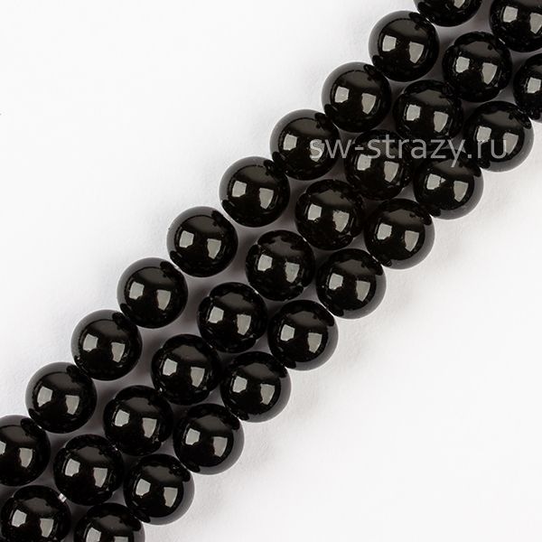 Round Pearl 1H 8 mm Magic Black