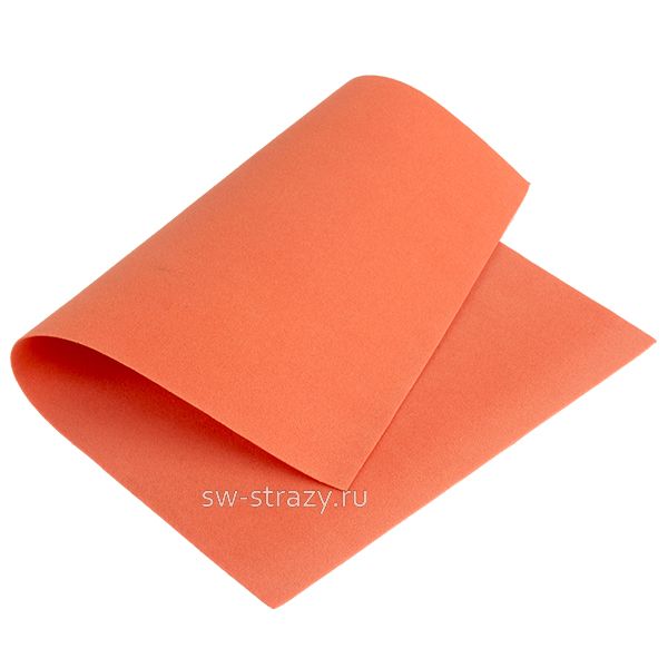 Замша искусств.двухсторон. 20х30 см лососевая (28282)