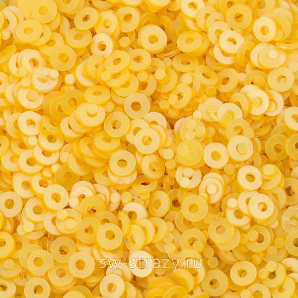 Пайетки плоские 2 мм golden yellow (3гр)