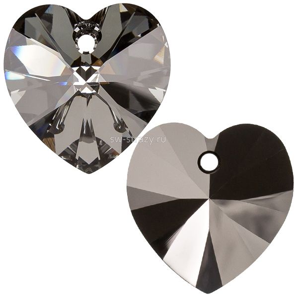 Кулоны 6228 10,3x10 mm Crystal Silver Night