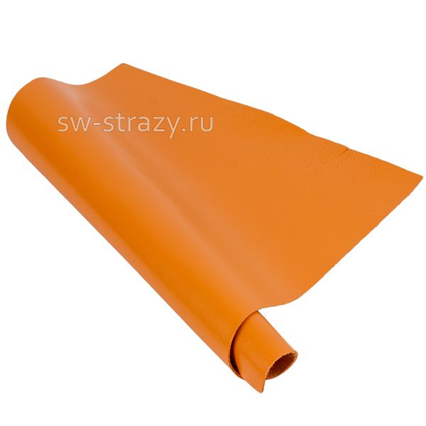Кожа натуральная 15х21 см оранжевая (29)