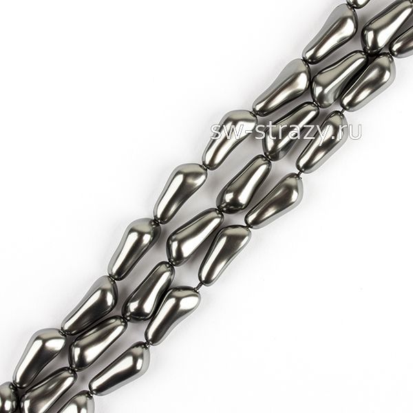 Жемчужины 5844 14 mm Crystal Dark Grey Pearl