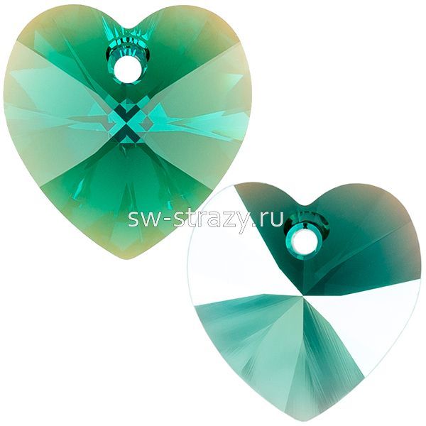 Кулоны 6228 18x17,5 mm Emerald Shimmer