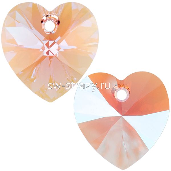 Кулоны 6228 14,4*14 mm Light Rose Shimmer