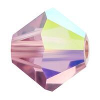 P Rondelle Bead 5328 3 mm lt.ameth AB