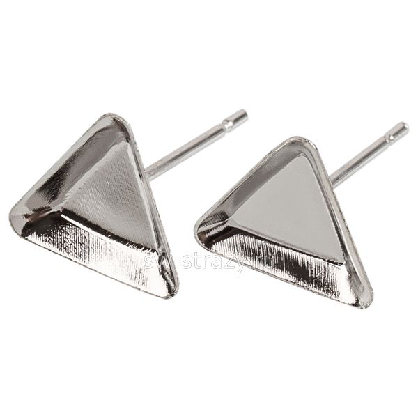 Основа под серьги-гвоздики 4841 8 мм родий SWK0142