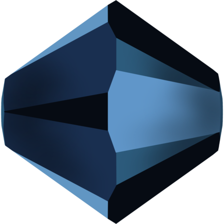 Бусины 5328 5 mm Crystal Metallic Blue2X