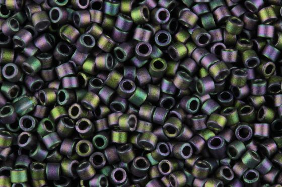 Delica Beads 11/0 DB1053 Matte Metallic Purpl Green/Gold Iris