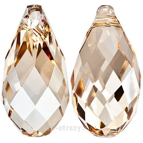 Кулоны 6010 21x10,5 mm Crystal Golden Shadow