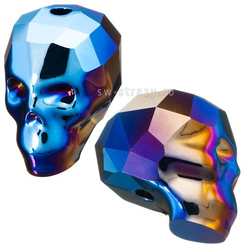 Бусины 5750 19 mm Crystal Metallic Blue2X