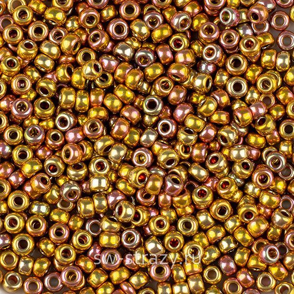 Seedbead Miyuki 15/0 199 Gold Iris 24Kt