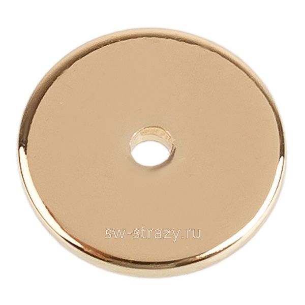 Бусина-разделитель плоский круг 8 мм позолота