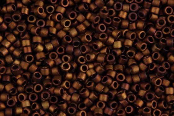 Delica Beads 11/0 DB1051 Matte Metallic Bronze/Gold Iris