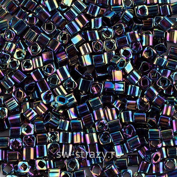 Бисер Cube 1,5 mm #0086 темно-фиолетовый