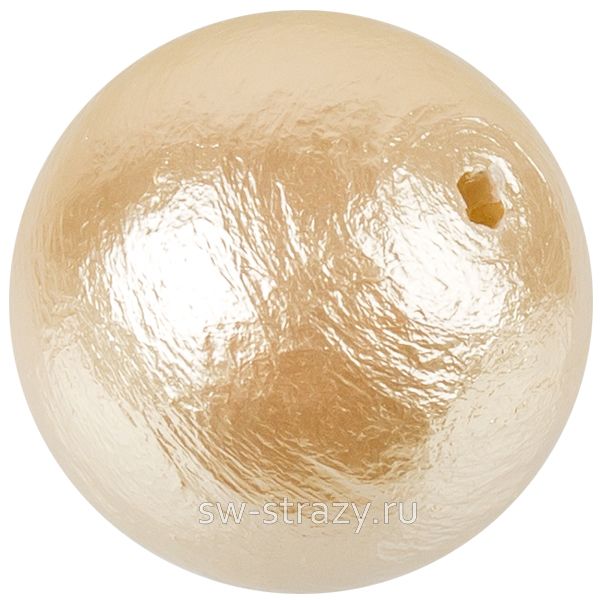 Жемчуг хлопковый 14 мм кремовый