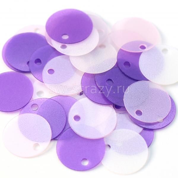 Микс пайеток 10 мм черничный пирог (1 гр)