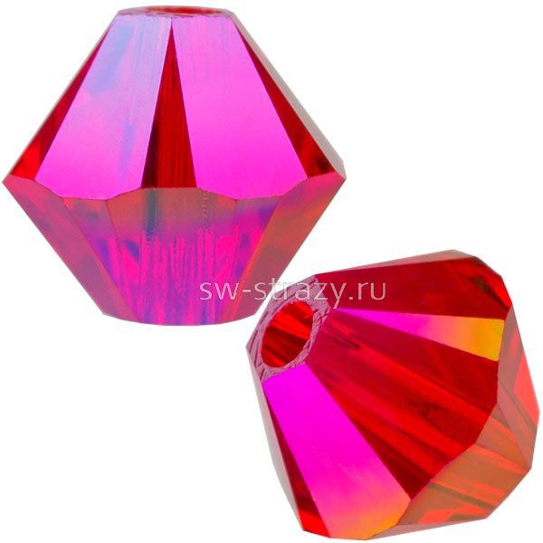 Бусины 5328 3 mm Light Siam Shimmer 2X