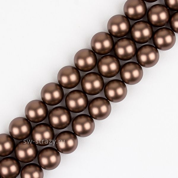 Жемчужины 5810 6 mm Crystal Velvet Brown Pearl