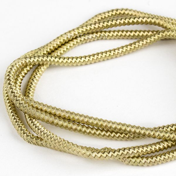 Канитель витая оливка 1,5 мм (5гр)*