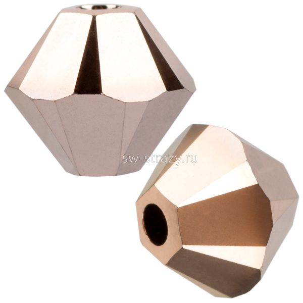 Бусины 5328 5 mm Crystal Rose Gold2X