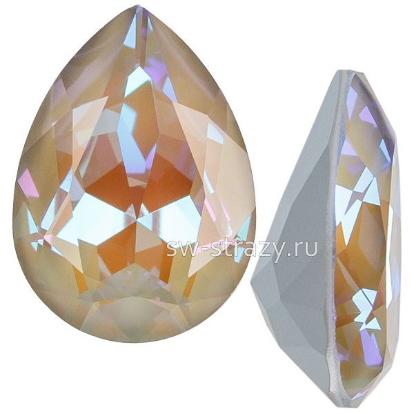Кристаллы 4320 14x10 mm Crystal Serene Gray Delite