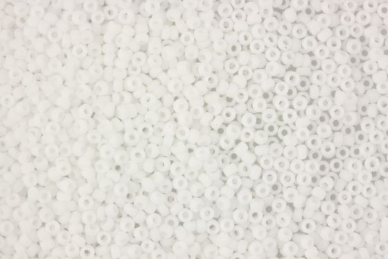 Seedbead Miyuki 15/0 402F Matted Opaque White