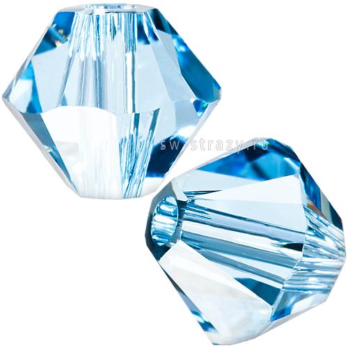 Бусины 5328 4 mm Aquamarine