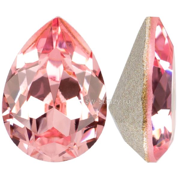 Кристаллы 4320 14x10 mm Light Rose