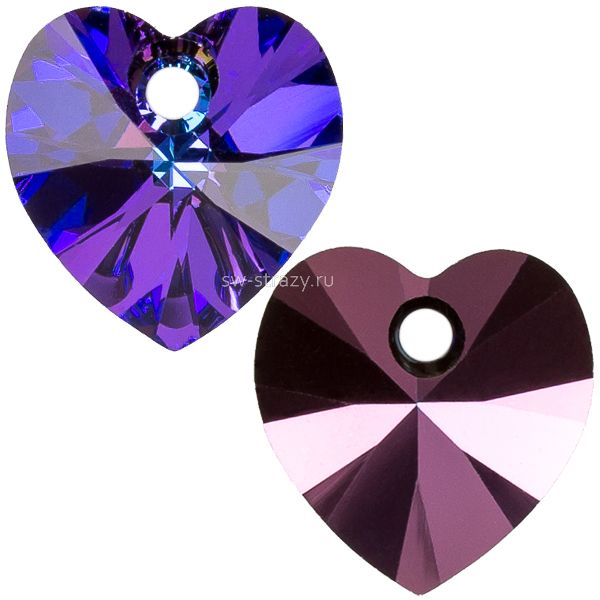 Кулоны 6228 10,3x10 mm Crystal Heliotrope