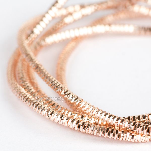 Канитель трунцал Розовое золото 1 мм (5гр)*