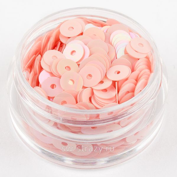 Пайетки 4 mm плоские (0562) Rosa OR 3 гр