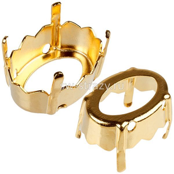 4160/S 14x10 mm 3PH203 Light Gold Plating