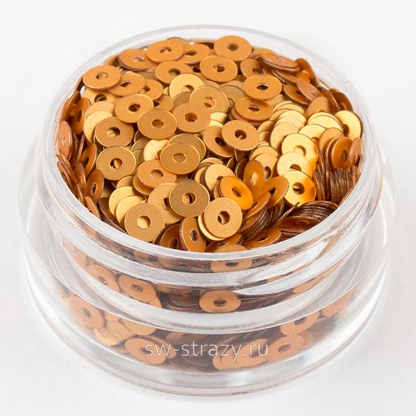 Пайетки 3 mm плоские (256W) Rame ST 3 гр
