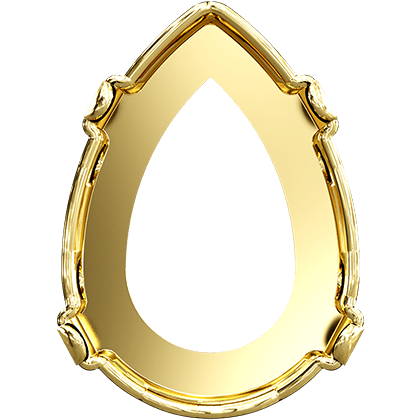 4320/S 14x10 mm 3PH203 Light Gold Plating