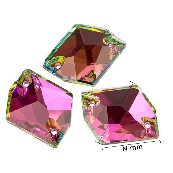 3570 17*21 mm Crystal Vitrail Rose